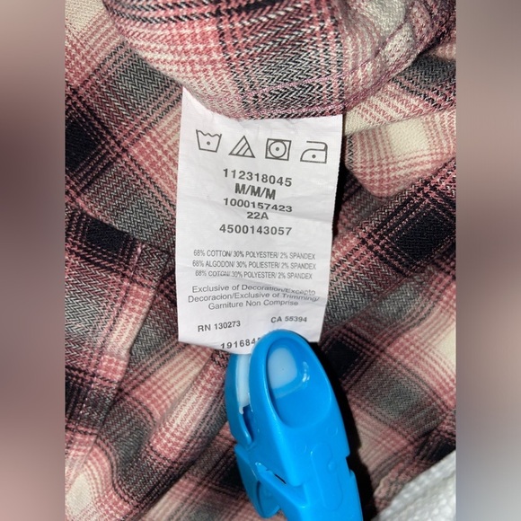 2/49$ Men’s Vintage Wrangler plaid long sleeves flannel shirt‎ Sz medium - Picture 6 of 9